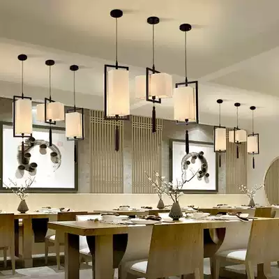 Modern new Chinese aisle balcony single head chandelier bedside dining room lamp commercial Teahouse hotel engineering lamp