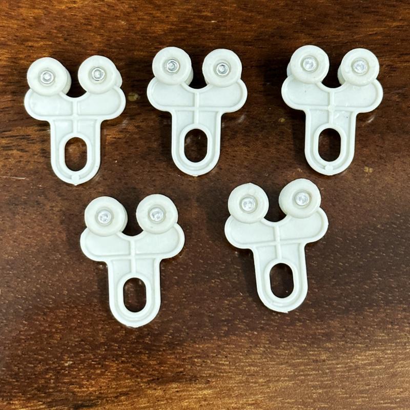 Curtain Track Pulley Four-Wheel Curtain Accessories Rolling Bead Hanging Wheel Hook Old-Fashioned Curtain Wheel