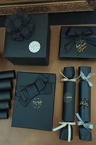 diyins wind handmade black gift box wrapping paper senior sense gift box thick paper 120G business pearlescent boys