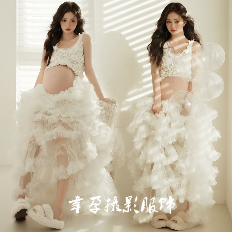 New Style Maternity Photography Clothing with a High-End, Sweet Feel for Pregnant Mothers, Belly Art Photoshoot Dress for Home Photography New Style Maternity Photography Clothing with a High-End, Sweet Feel for Pregnant Mothers, Belly Art Photoshoot Dress for Home Photography