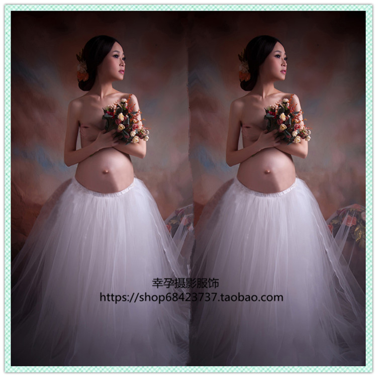 Phiên bản tiếng Hàn mới của studio áo bà bầu cho phụ nữ mang thai ảnh ảnh trang phục dễ thương thời trang cá tính mang bầu phụ nữ chụp ảnh những mẫu váy bầu đẹp