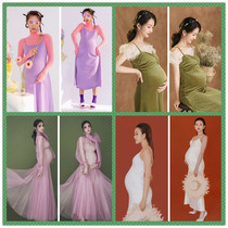 Pregnant women photos clothing simple beautiful girl wind hipster New pregnant mother Art Photo Studio pregnant women shooting clothing