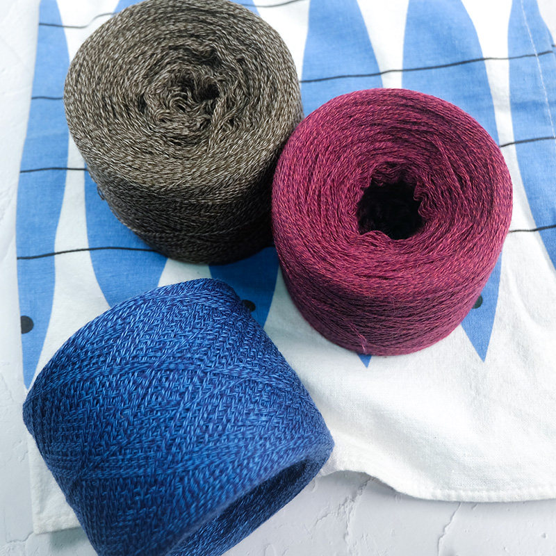 Wheat peddle wool factory cashmere cotton mixed wire smooth and comfortable hand-made DIY bar needle sweater cashmere wool