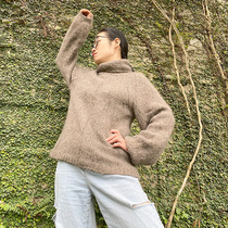 Yuanzhi Yunrou Yak velvet mohair sweater womens turtleneck sweater autumn and winter knitted wool handmade diy material bag