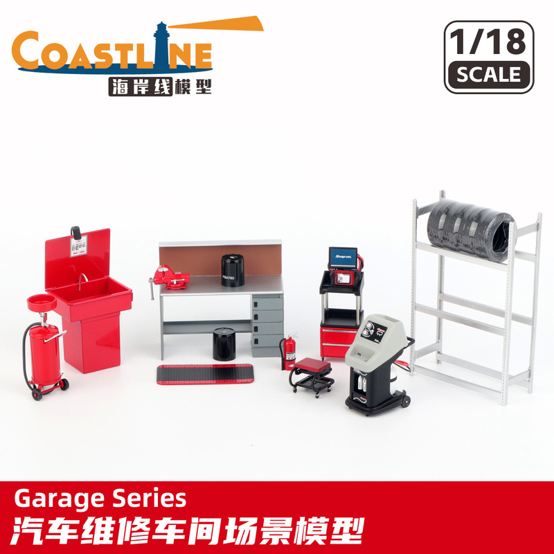 1/18 Scale Car Model Repair Shop Garage Scene Set
