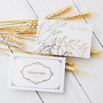 Nordic style high-end gilded greeting card Korea creative birthday gift Mid-Autumn Festival Christmas greetings small card