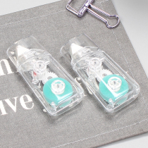 Transparent point glue ultra-thin without scar double-sided adhesive correction belt small adhesive tape hand ledger decorative stationery rubberized fabric