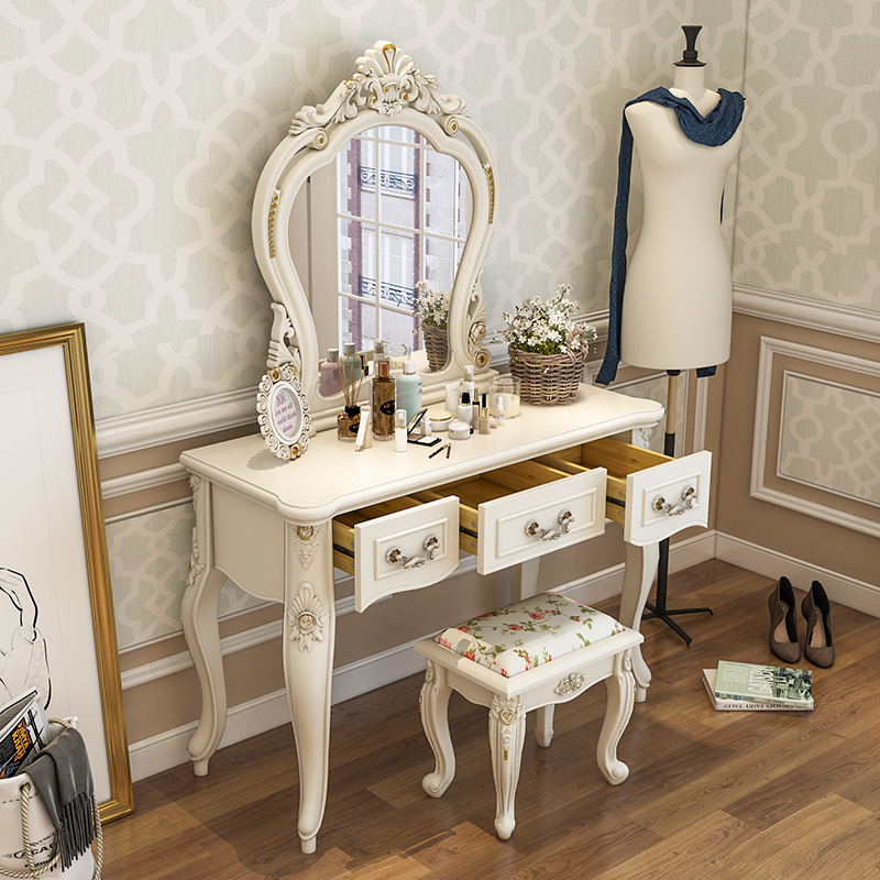 Купить Туалетный столик Европейский твердой древесины комод комод ...