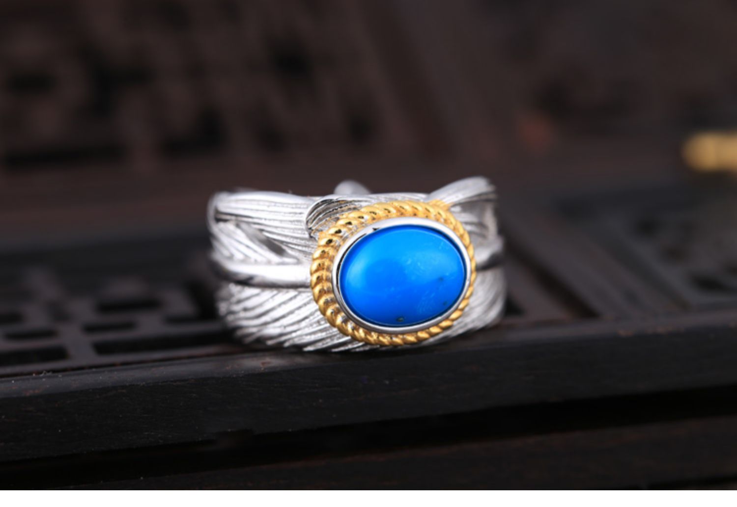 Nhẫn bằng bạc 925 sterling trống hỗ trợ trống dát sáp ngọc lam hỗ trợ nhẫn 8 * 10 7 * 9 6 * 8 9 * 11 nhẫn cưới pnj