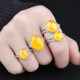 S925 sterling silver ring empty holder 7*9 inlaid beeswax ring holder for women 10*12*1611*1511*1312*14