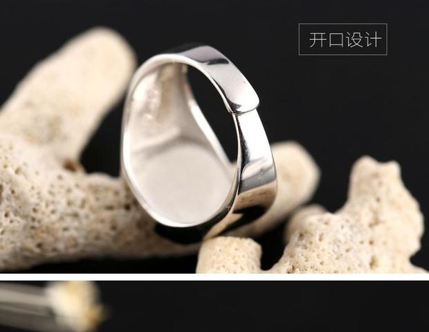 S925 sterling bạc bóng nhẫn trống hỗ trợ 7 * 7 cài đặt 8 * 8 9 * 9 10 * 10 11 * 11 12 * 12 cài đặt nhẫn trực tiếp nhẫn đính hôn