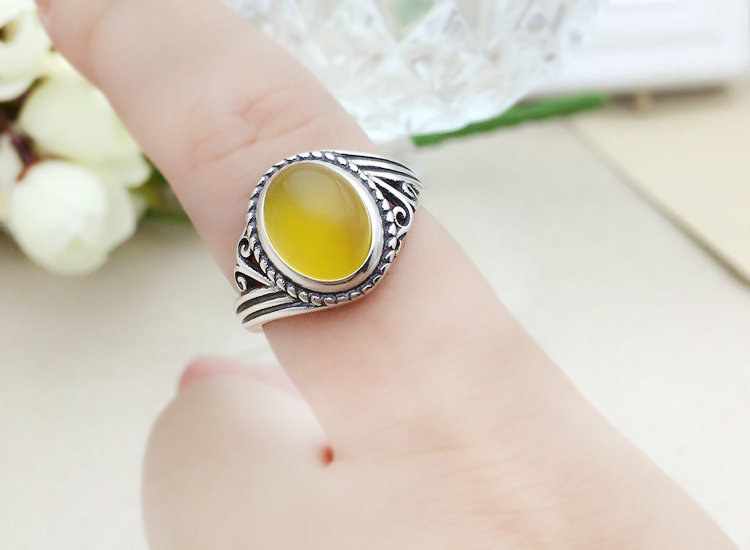 S925 sterling silver ring rỗng hỗ trợ 9 * 12 11 * 14 12 * 15 8 * 11 8 * 10 10 * 12 13 * 16 thiết lập