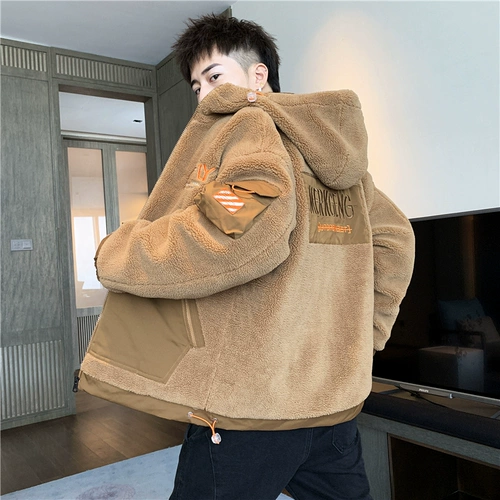 Утепленная куртка, толстовка с капюшоном для отдыха, мужской демисезонный трендовый пуховик, оверсайз