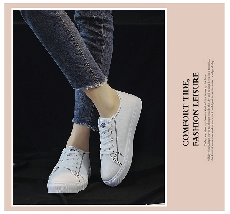 Giày vải nữ phiên bản Hàn Quốc của sinh viên hoang dã Harajuku ulzzang board giày retro phong cách Hồng Kông chic giày nữ trắng giay the thao nu