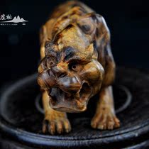  Taihang Yabai Collection boutique handmade wood carving leopard 720 degree full tumor leopard point