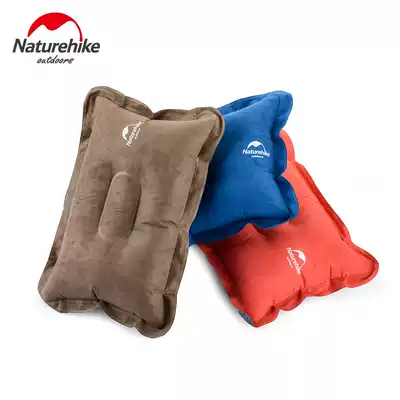 NH hustle outdoor inflatable pillow portable outdoor pillow suede comfortable sleeping pillow camping tent nap pillow nap pillow