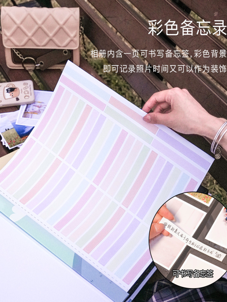 Ncl Laminated 6-Inch 600-Page Insert-Type Photo Album, Family Photo Album, Creative 4R Children's Commemorative Photo Album, Large Capacity