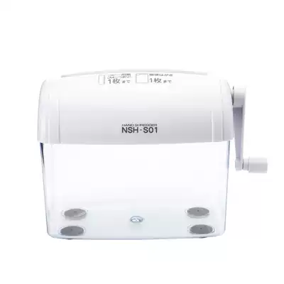 nakabayashi Zhonglin small manual shredder Mini confidential shredder Office household manual shredder Private information protection Portable commercial hand desktop shredder 3 5mm