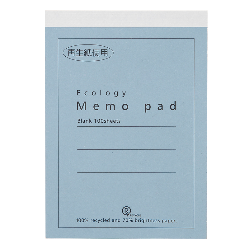 nakabayashi Zhonglin Japan's post-it note paper A6 blank draft paper with graffiti painting notebook hand-tear this blank message paper office can tear the post-it note small book