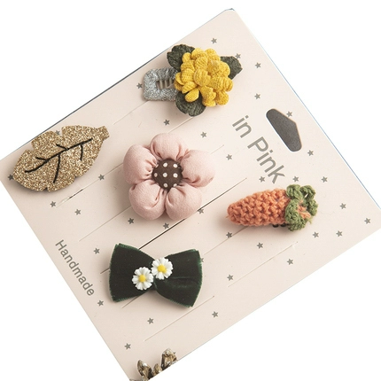 Детская безвредная заколка для волос, детский аксессуар для волос для принцессы, щипцы, не повреждает волосы