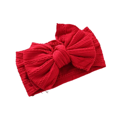 Детская заколка для волос с бантиком, мягкая повязка на голову, комфортный детский милый аксессуар для волос для новорожденных