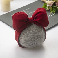 С бантиком, бордовый, трехмерный, 3 мес., 2 лет