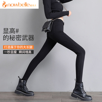 Warm Double Magic Pants Woman THIN SPRING AND AUTUMN OUTSIDE WEARING THE BOTTOM 90% SMALL LEGGINGS PANTS SMALL CAT PANTS 8 0 HIGH WAIST SMALL BLACK PANTS.
