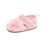 Детская дышащая летняя нескользящая обувь из жемчуга для раннего возраста, шнурок-держатель для выхода на улицу, в цветочек, мягкая подошва, свободное движение для ног, учит ходить