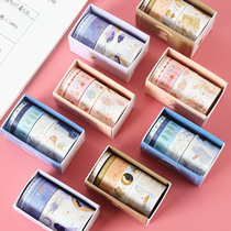 Suit 5 rolls and paper adhesive from the shape of paper goodnight Good dream fresher whole roll of ripping hands account adhesive tape DIY decorative stickers