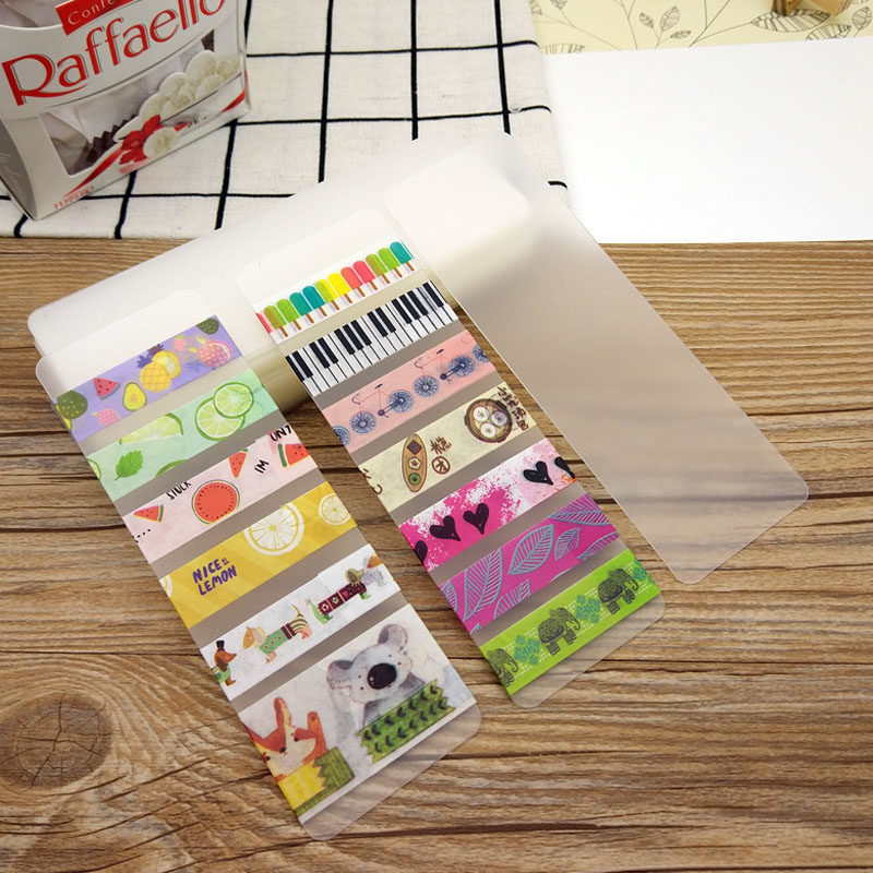 Washi tape packing board Daily tape Packing sheet Frosted thickened rounded corner packing board Hand account DIY supplies