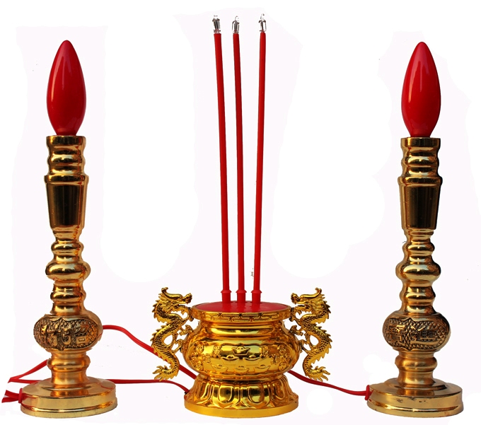 Electric incense burner Buddha lamp Plug-in candle holder Electric candle holder In front of the Buddha Buddha Hall Room Buddha lamp for worship Changming Lamp