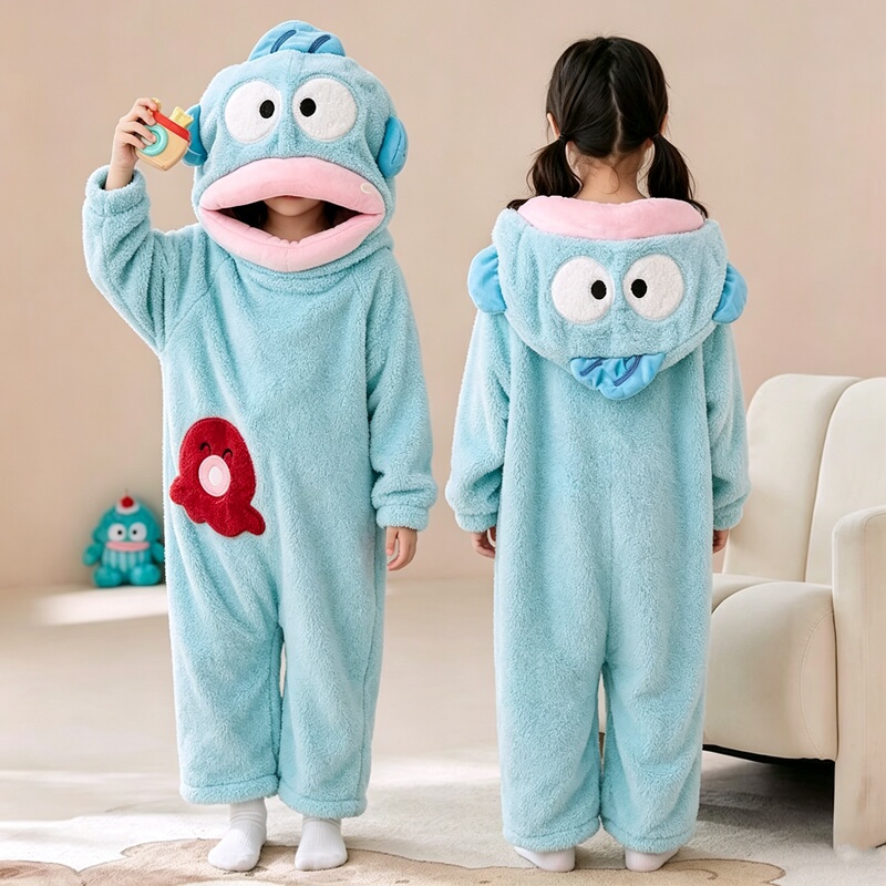 Little Girls' One-Piece Pajamas for Autumn and Winter, Thickened Cartoon Cute Coral Fleece Hooded Loungewear for Girls and Boys Little Girls' One-Piece Pajamas for Autumn and Winter, Thickened Cartoon Cute Coral Fleece Hooded Loungewear for Girls and Boys