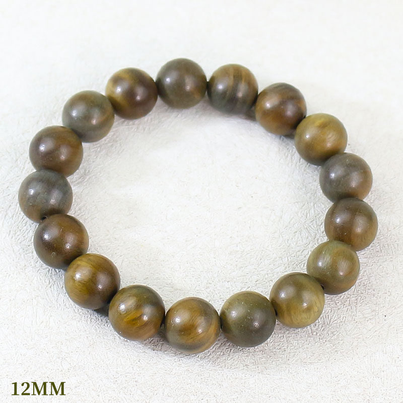 绿檀木手串沉水老料108颗佛珠手链新中式文玩男女款国潮饰品批发详情9