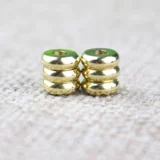 Латунный аксессуар с аксессуарами ручной работы, латунные бусины, прокладка, четки из круглых бусин, «сделай сам»