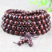 Factory direct Zambian blood sandalwood bracelets African lobular red sandalwood 108 beading bracelet Venus old man and woman