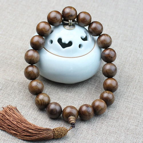 Подвеска из сандалового дерева, четки, зеркало заднего вида, аксессуар из натурального дерева, бусины