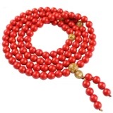 Четки из круглых бусин, браслет, свитер, ювелирное украшение подходит для мужчин и женщин для влюбленных, прямые продажи с завода, цвета киновари, 108 бусин, подарок на день рождения