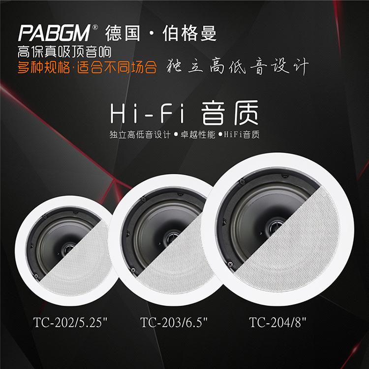 Coaxial constant pressure suction top sound set resistance suction top sound 5 25 inch 6 5 inch 8 inch meeting sound-Taobao