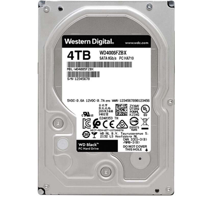 New National Bank WD Western Data WD4005FZBX black disk 4t 7200 rpm 4tb game hard disk