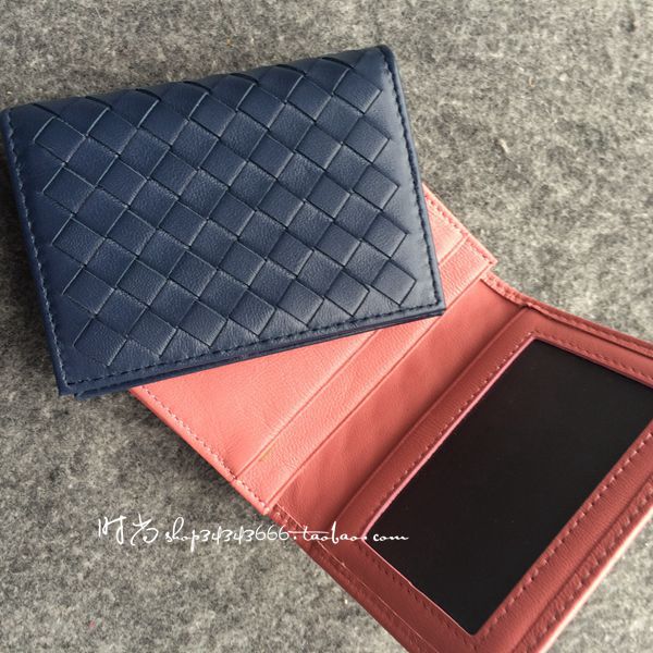 Dệt thẻ kinh doanh chủ thẻ gói tài liệu gói danh thiếp dệt ví nhỏ kinh doanh chủ thẻ da da chủ thẻ túi đựng giấy tờ xe