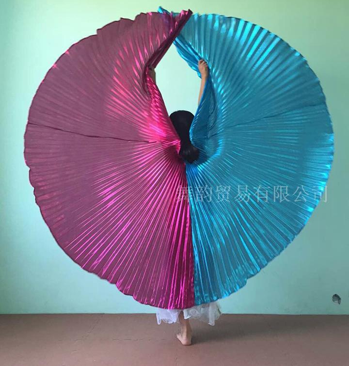 Belly Dance Gold Wings Children Children Oriental Dance Hai màu Màu hai màu Biểu diễn múa màu đạo cụ - Khiêu vũ / Thể dục nhịp điệu / Thể dục dụng cụ giày tập nhảy hiện đại