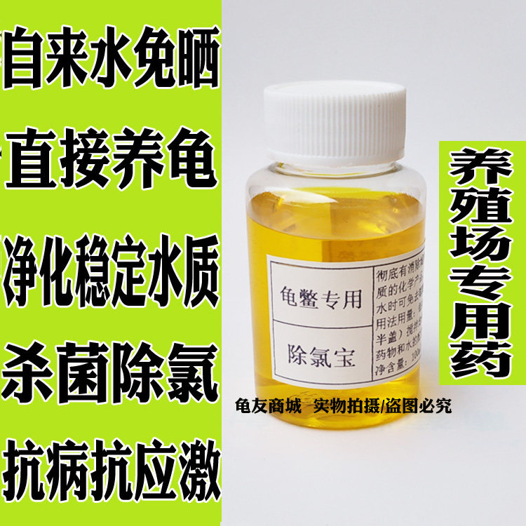 Turtle drug except chlorine Baonan stone turtle Brazil avocado germicidal except chlorine tap water free of sun to direct the turtle