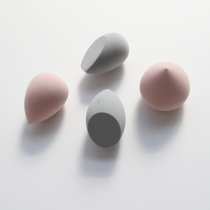 Star pocket small cotton beauty egg heart-moving soft wet and dry makeup sponge powder puff oblique cut water Peach