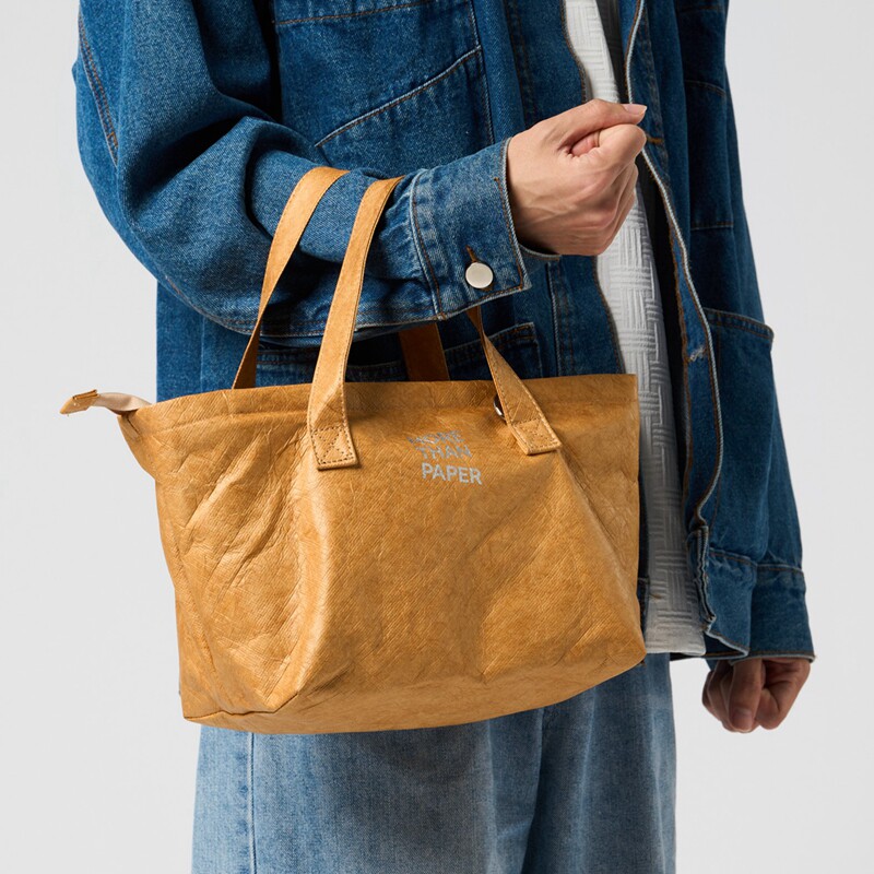 MORE THAN PAPER Small Multi-Pocket Hand Tote, Large-Capacity Multi-Compartment Mommy Bag - Thumbnail 3