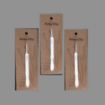 Stainless steel acne clip cell clip acne tweezers tool straight mouth oblique mouth curved mouth