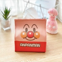 Girl heart creative tissue box set cartoon cute PU meal desktop paper box student home roll paper storage car