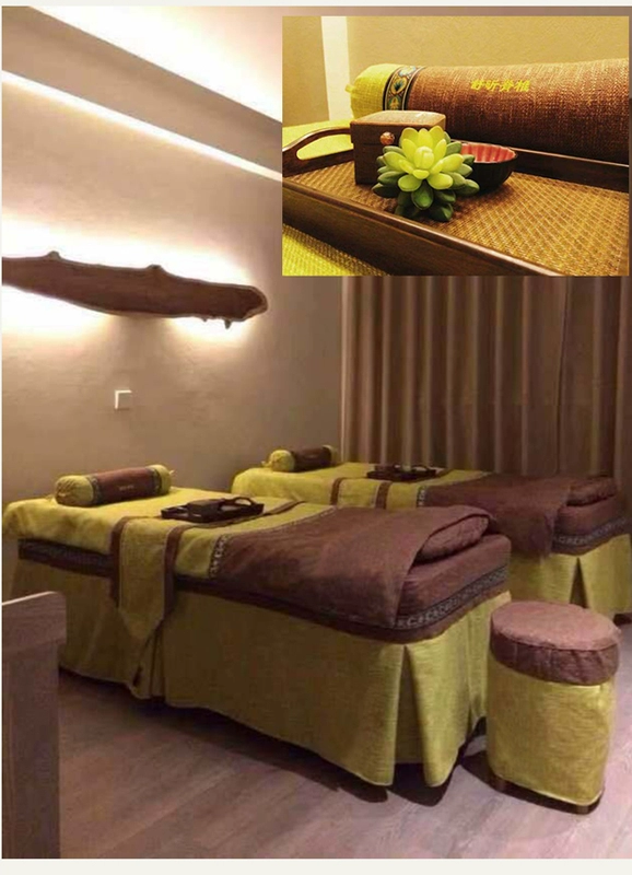 Zimei đã được cài đặt giao dịch mới ở Trung Quốc bông bedspread vẻ đẹp vẻ đẹp bàn massage giường Đông Nam Á với một gia đình bốn là cốt lõi - Trang bị tấm khăn trải giường spa cao cấp