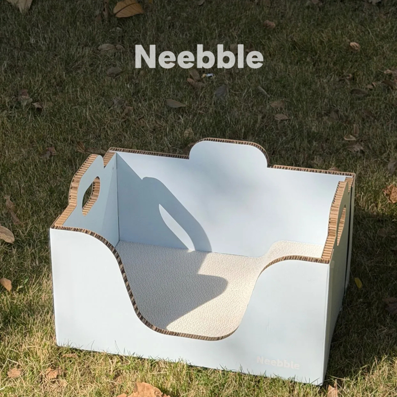 Neebble Imported Kraft Paper Cat Scratching Board Cat House Multi-Cat Curved Scratching Board Cat Toy