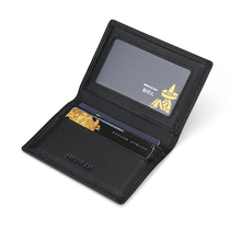 Scarecrow real pickup package male thin jacket cowskin simple driving license skin coat small mini short mini card set