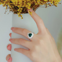 Taijing 16-year-old store Thai Buddha amulet Luang Phor Pagoda pendant 925 silver with diamonds heart-shaped ring